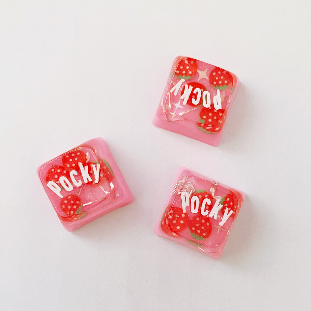 Pink Pocky Strawberry XDA Artisan Keycap