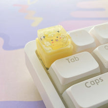 Load image into Gallery viewer, Yellow Pika Artisan Keycap