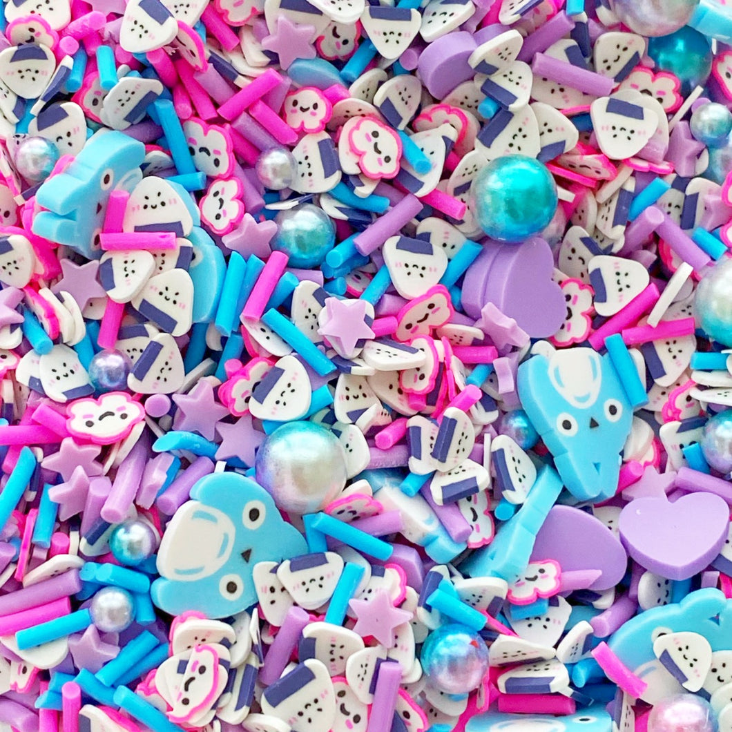 A229 Cute Blue Character Sprinkle Mix