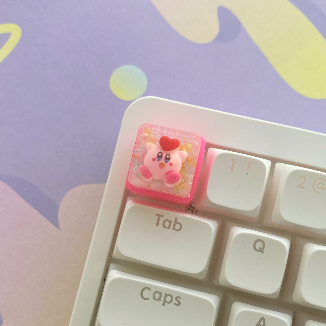 Kirby Heart Artisan Keycap by