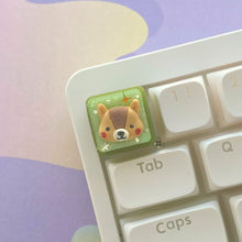 Load image into Gallery viewer, Green Fox Artisan Keycap