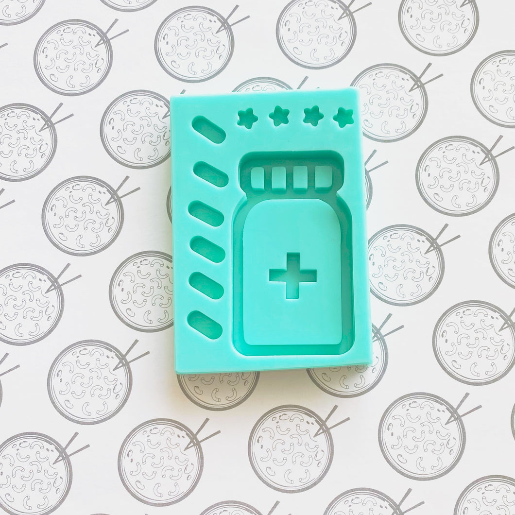 Pill Bottle Silicone Mold for Resin